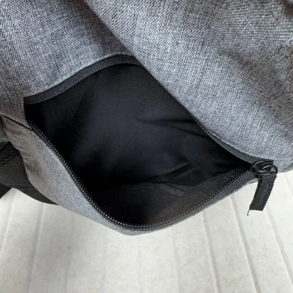 Air Jordan Backpack Adjustable Straps Detachable Pencil Pouch Gray Red